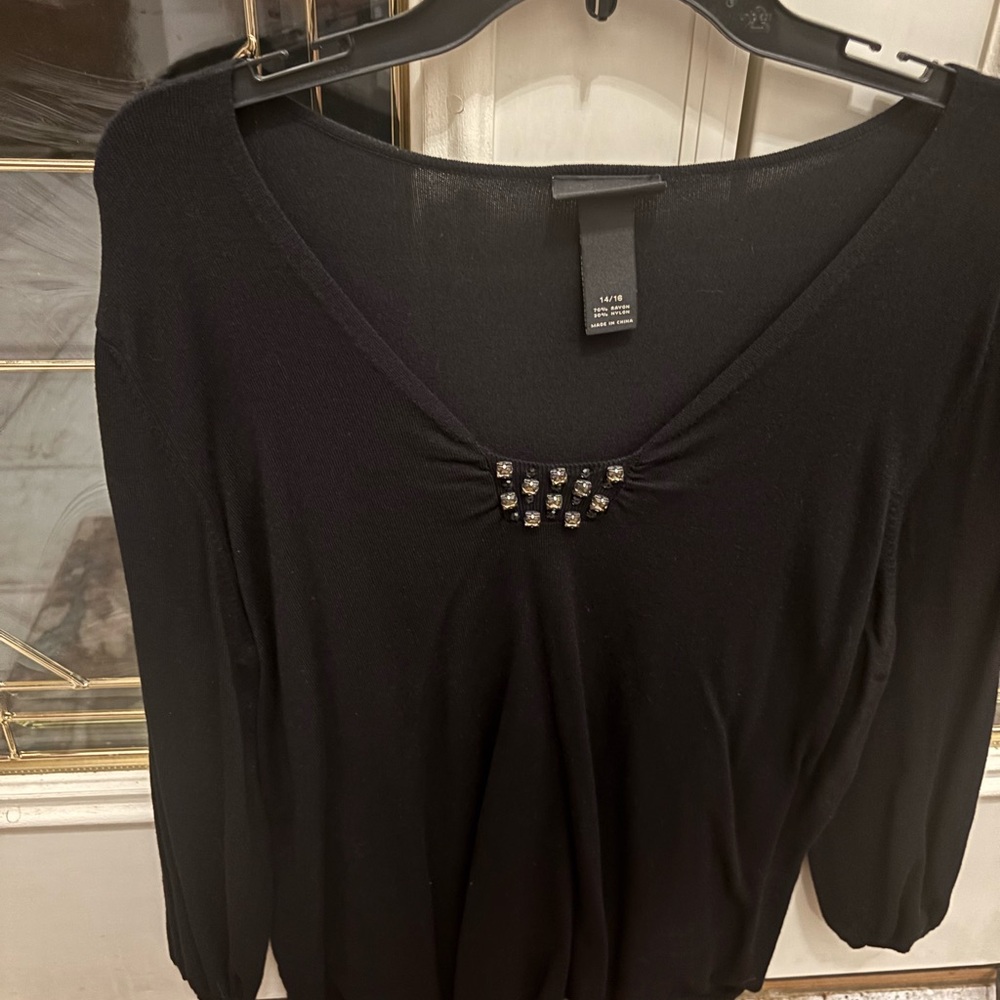 Venezia Black Tunic with Silver Accents